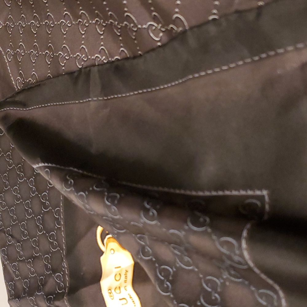 Gucci Black Monogram Scarf - image 5